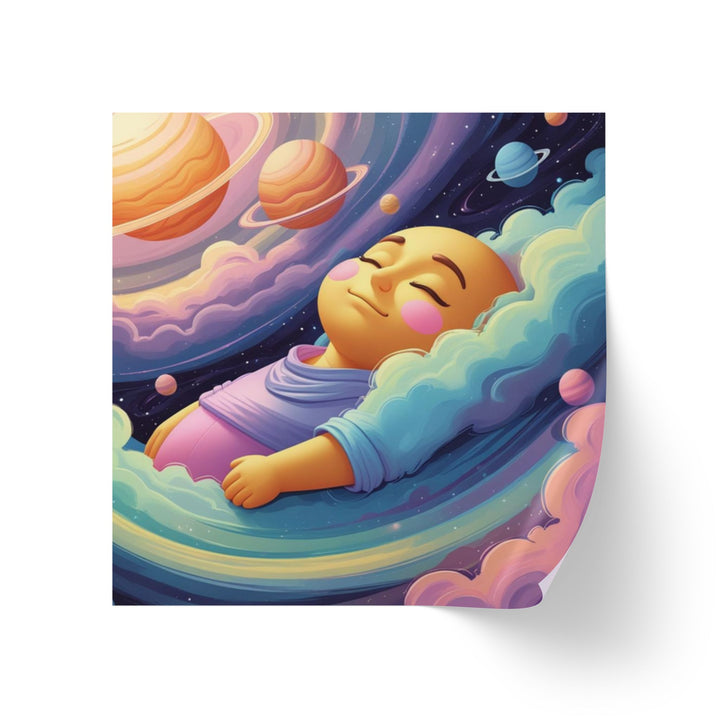 Cosmic Baby Square Sticker Label Rolls – Custom Durable Nursery Labels