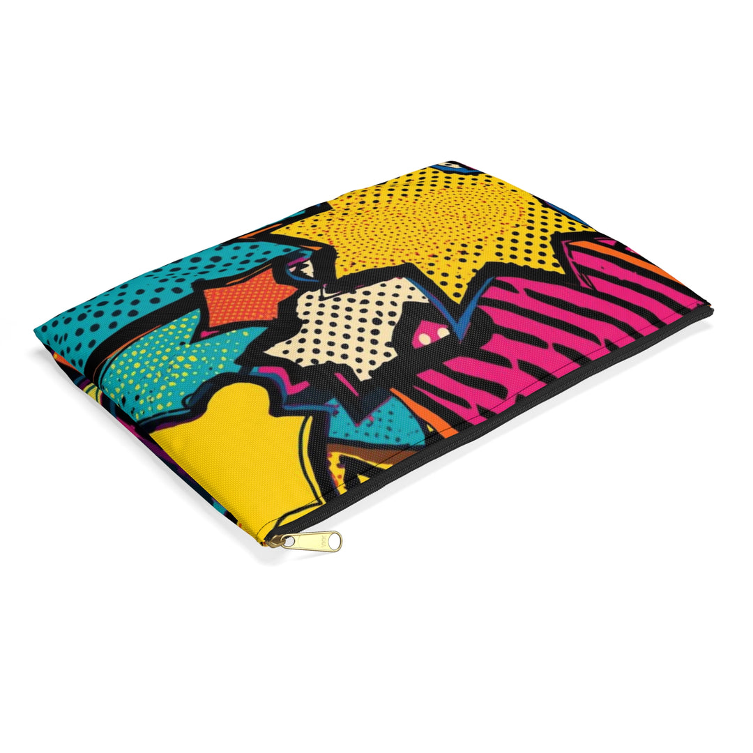 Pop Art Chic Accessory Pouch – Retro Comic Book Makeup & Tech Bag