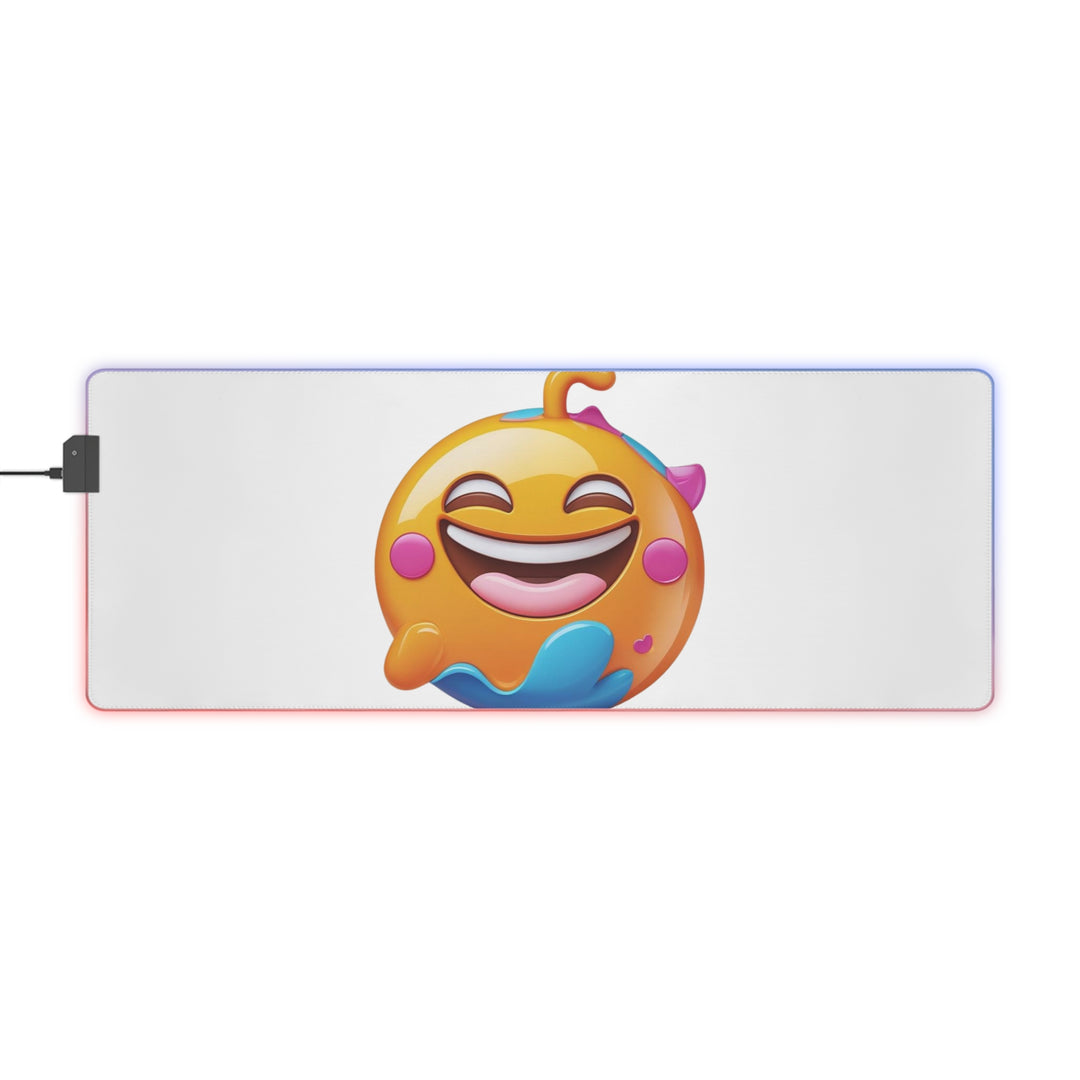 LED RGB Gaming Mouse Pad – Emoji Edition | XXL, 14 Modes, Joyful Design