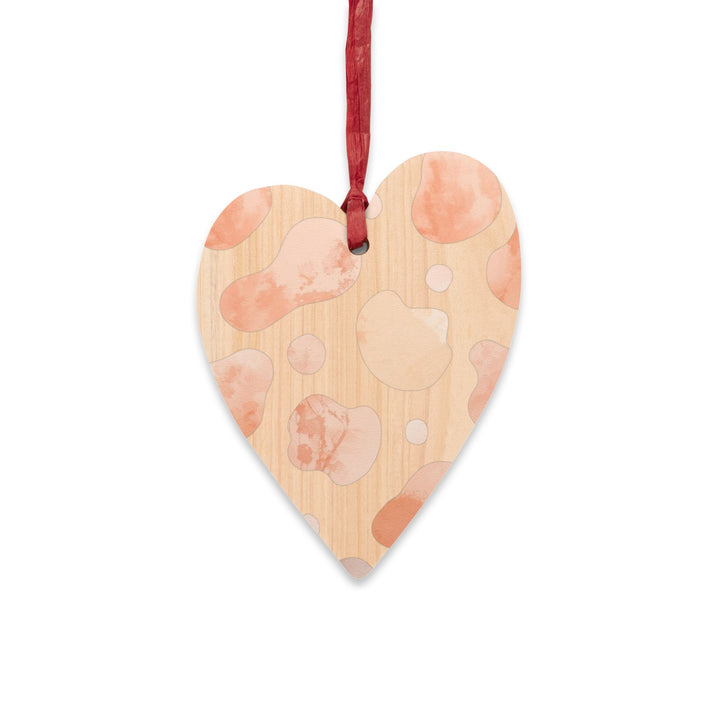 Handcrafted Wooden Ornaments – Modern Abstract Watercolor, Magnetic & Giftable