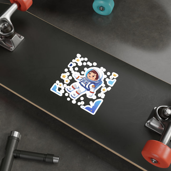 Custom Die-Cut Stickers – Space Astronaut Kids Art | Durable & Trendy