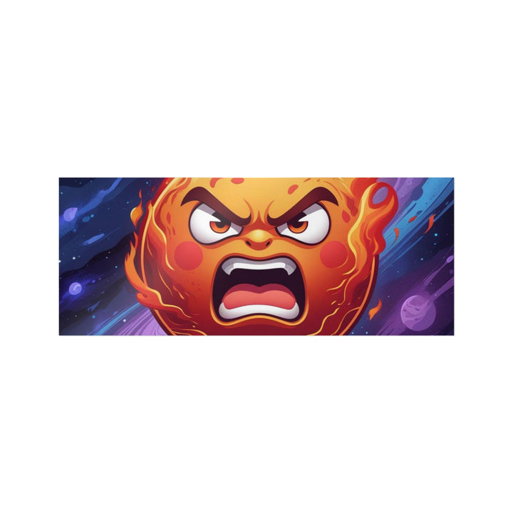 Fiery Cosmic Sun Die-Cut DTF Sticker – Bold, Vibrant & Weatherproof Art