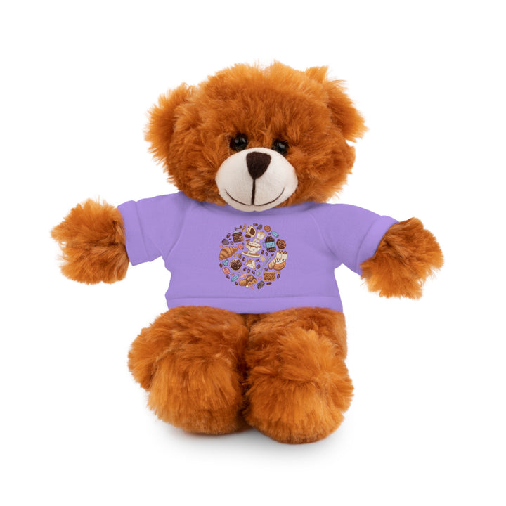 Custom Stuffed Animal w/ Coffee & Dessert Tee – Cute Plush Gift 8”