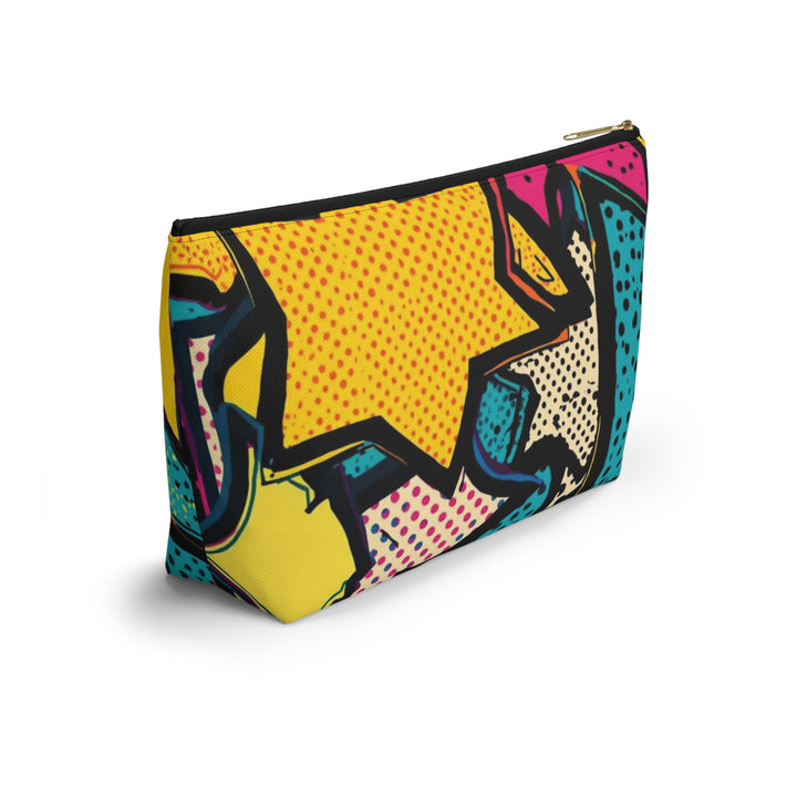 Pop Art T-Bottom Accessory Pouch – Stylish, Durable Organizer Bag