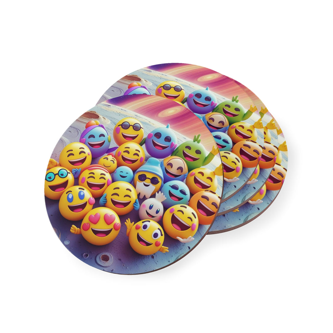 Space Emoji Fun Coasters – Vibrant, Durable, Stylish Drink Protection