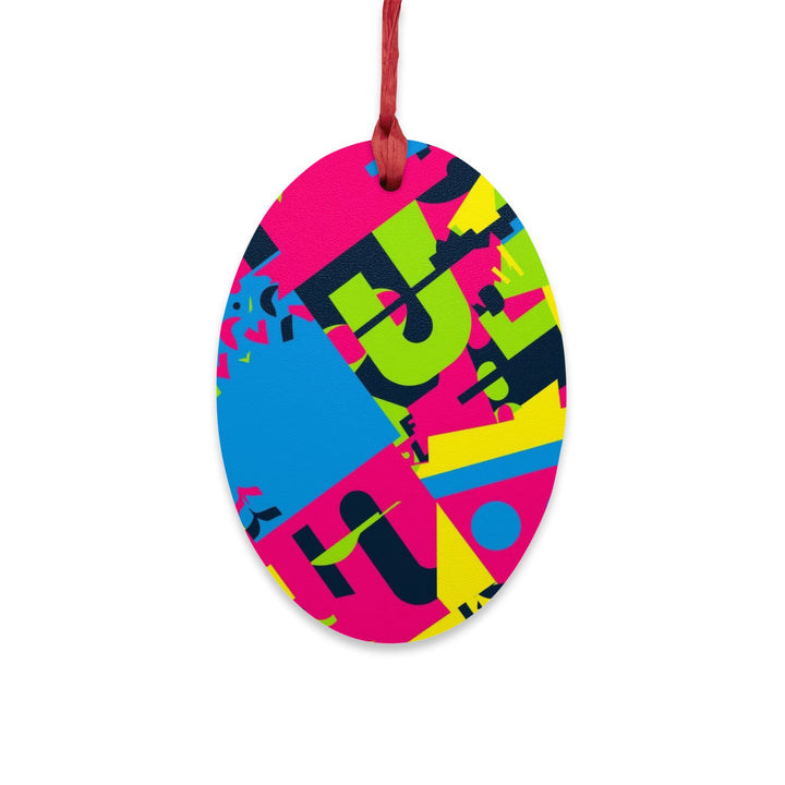 Handcrafted Wooden Ornaments – Playful Geometric Designs, Modern Rustic Decor