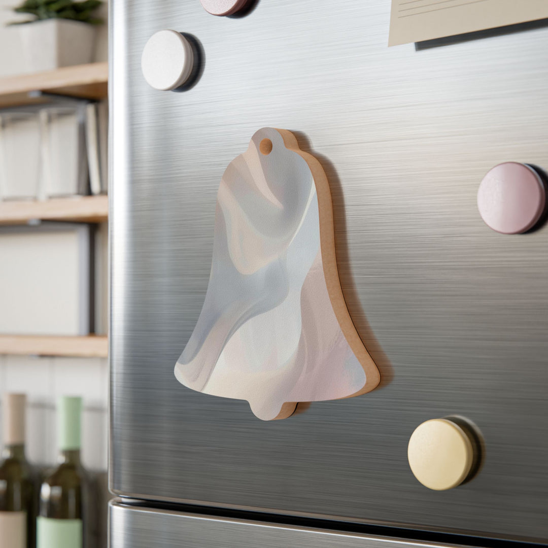 Handcrafted Wooden Ornaments – Modern Pastel Decor, Magnetic or Hanging