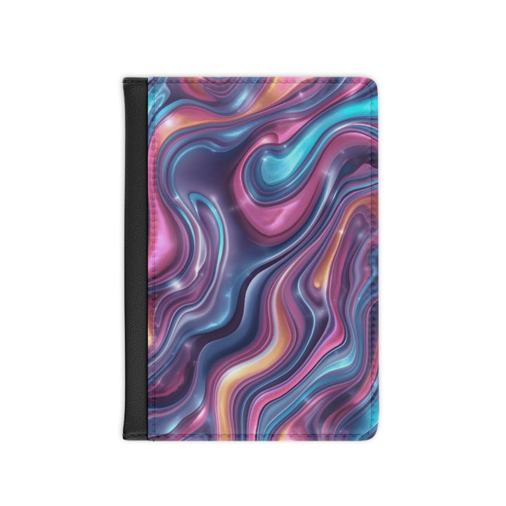 Marble Swirl Passport Cover – RFID, Custom, Chic Iridescent Travel Holder