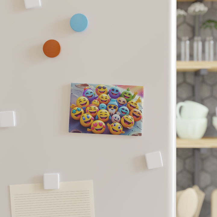 Rectangle Button Magnet – Space Emoji Fun | Strong, Stylish, 1/10 Pack