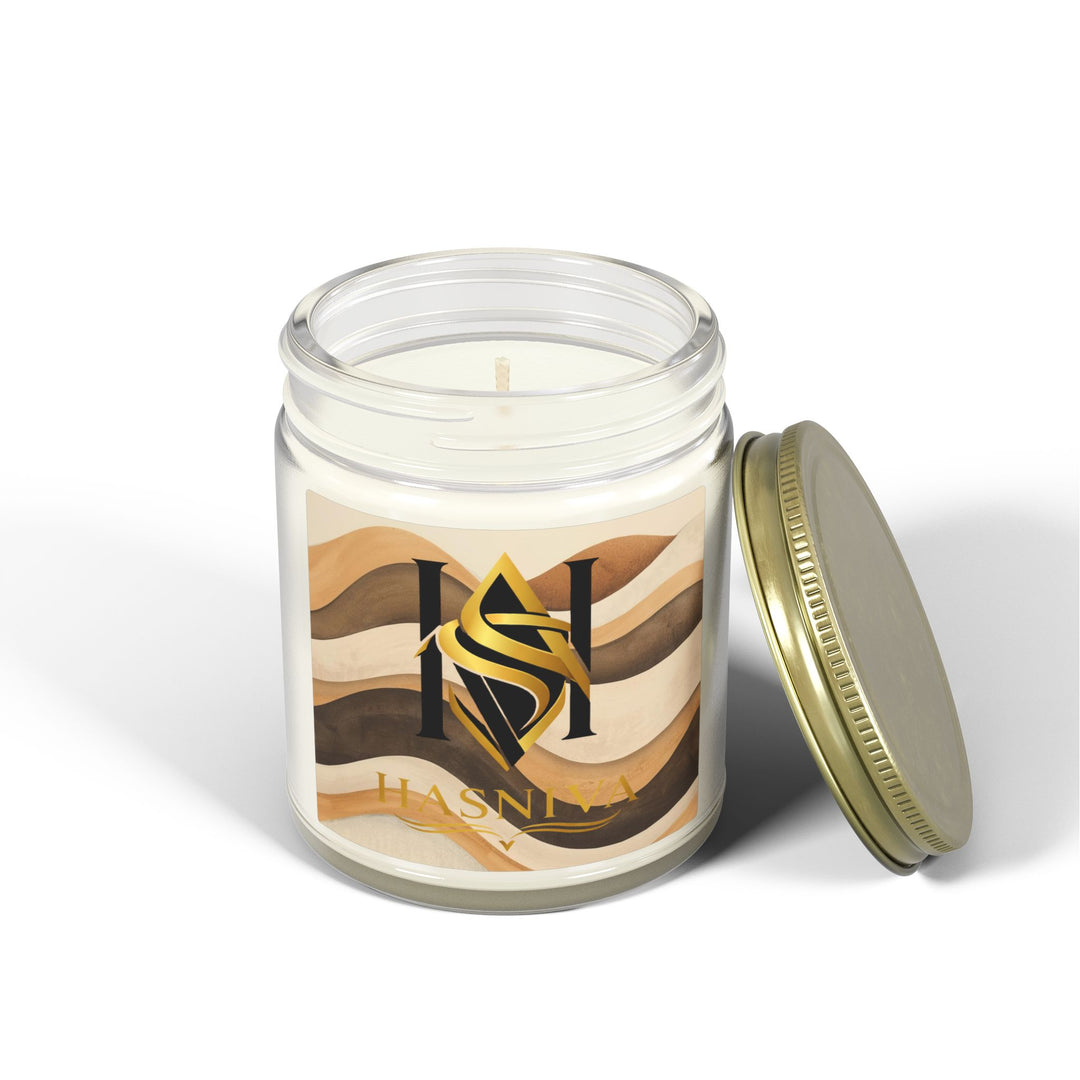 Cozy Waves Coconut Apricot Scented Candle | Hand-Poured, Modern 4oz/9oz