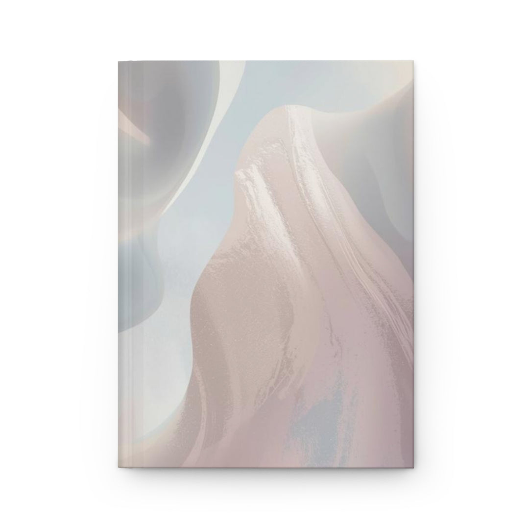 Matte Hardcover Journal – Abstract Pastel Dream, Customizable & Elegant