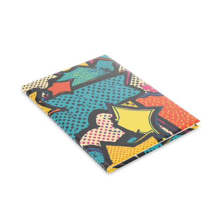 Hardcover Puffy Notebook – Retro Pop Art Comic Design, Customizable, 3 Sizes