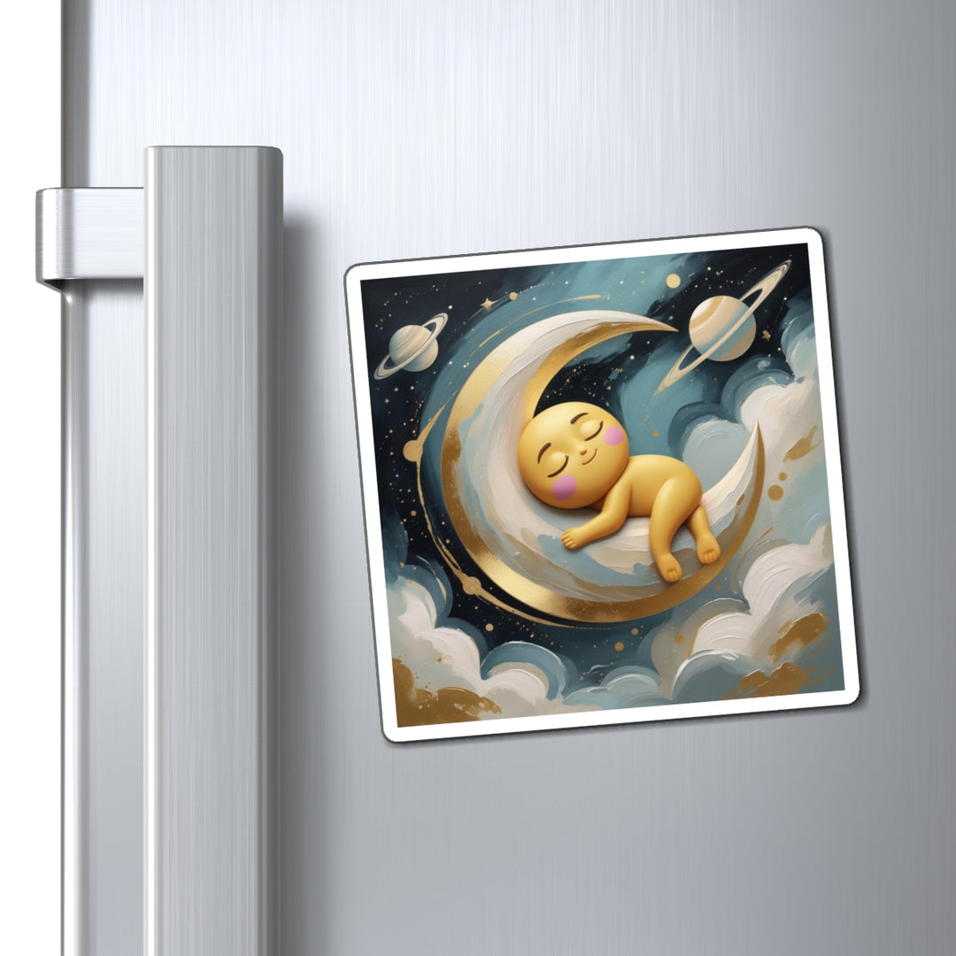 Custom Celestial Baby Moon Magnets – Cute Nursery Decor & Gifts