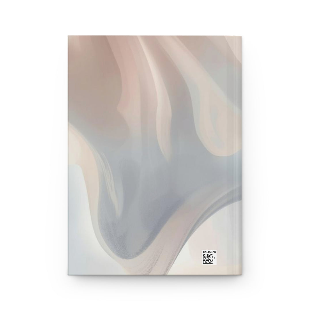 Matte Hardcover Journal – Abstract Pastel Dream, Customizable & Elegant