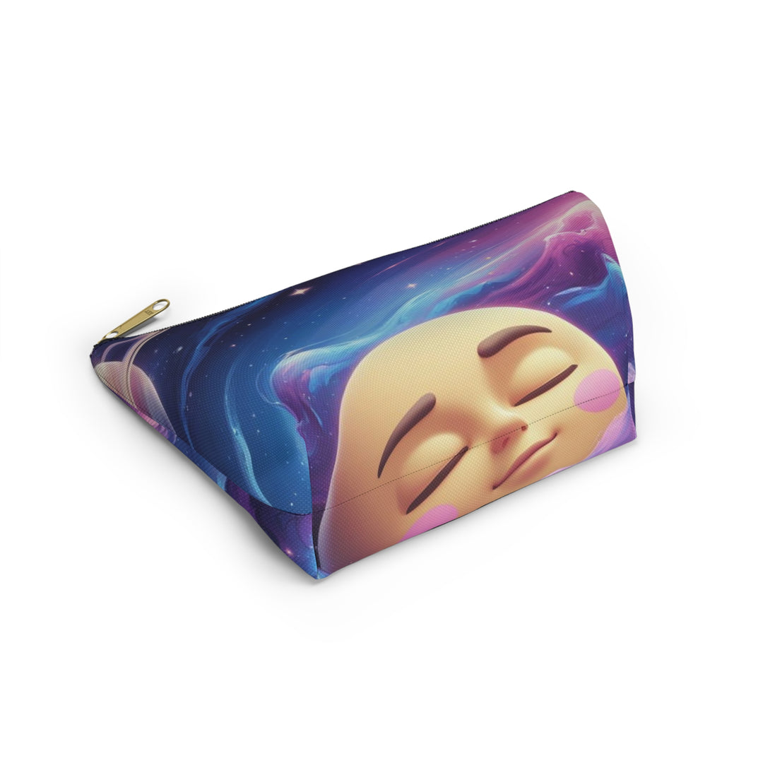 Galaxy Moon T-Bottom Accessory Pouch – Chic Space Makeup & Travel Bag
