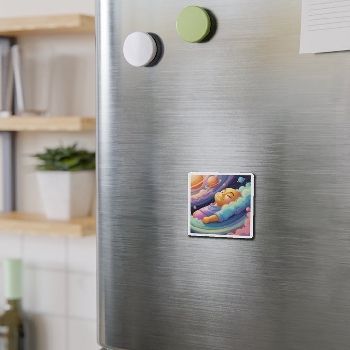 Custom Die-Cut Magnets – Dreamy Cosmic Baby Nursery Fridge Decor