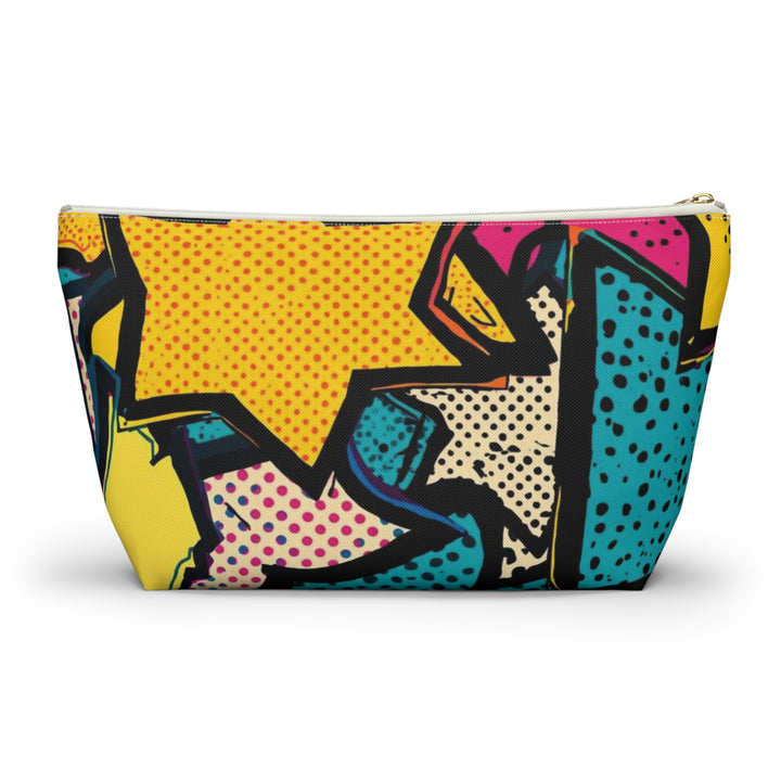 Pop Art T-Bottom Accessory Pouch – Stylish, Durable Organizer Bag
