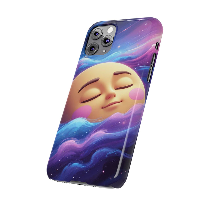 Galaxy Moon Slim Phone Case – Ultra-Thin, Cute Cosmic Style & Protection
