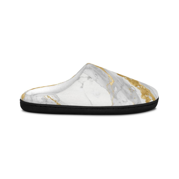 Men’s Customizable Marble Memory Foam Slippers – Plush, Luxe Indoor Comfort
