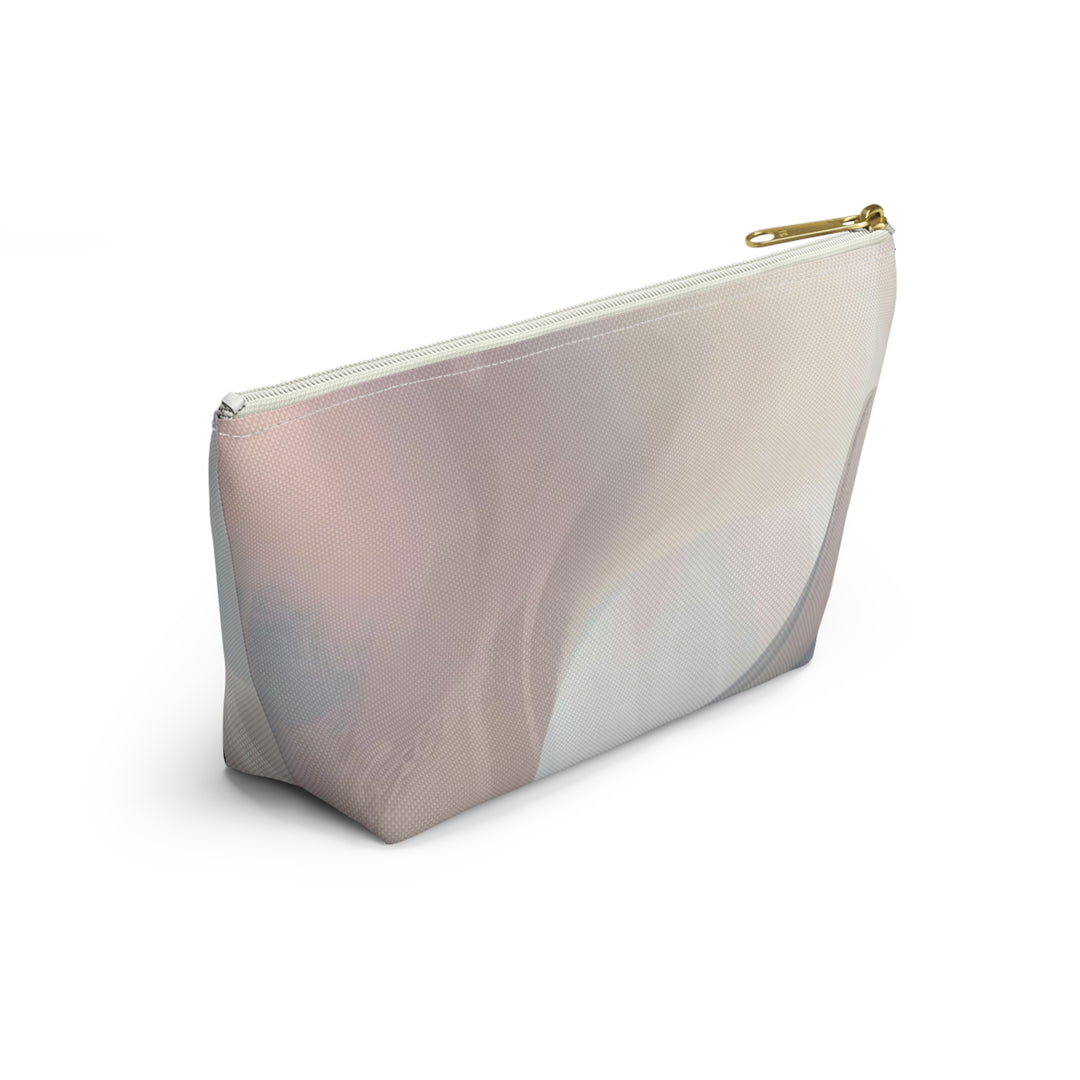 Chic T-Bottom Accessory Pouch – Pastel Abstract, Stylish Organizer Bag