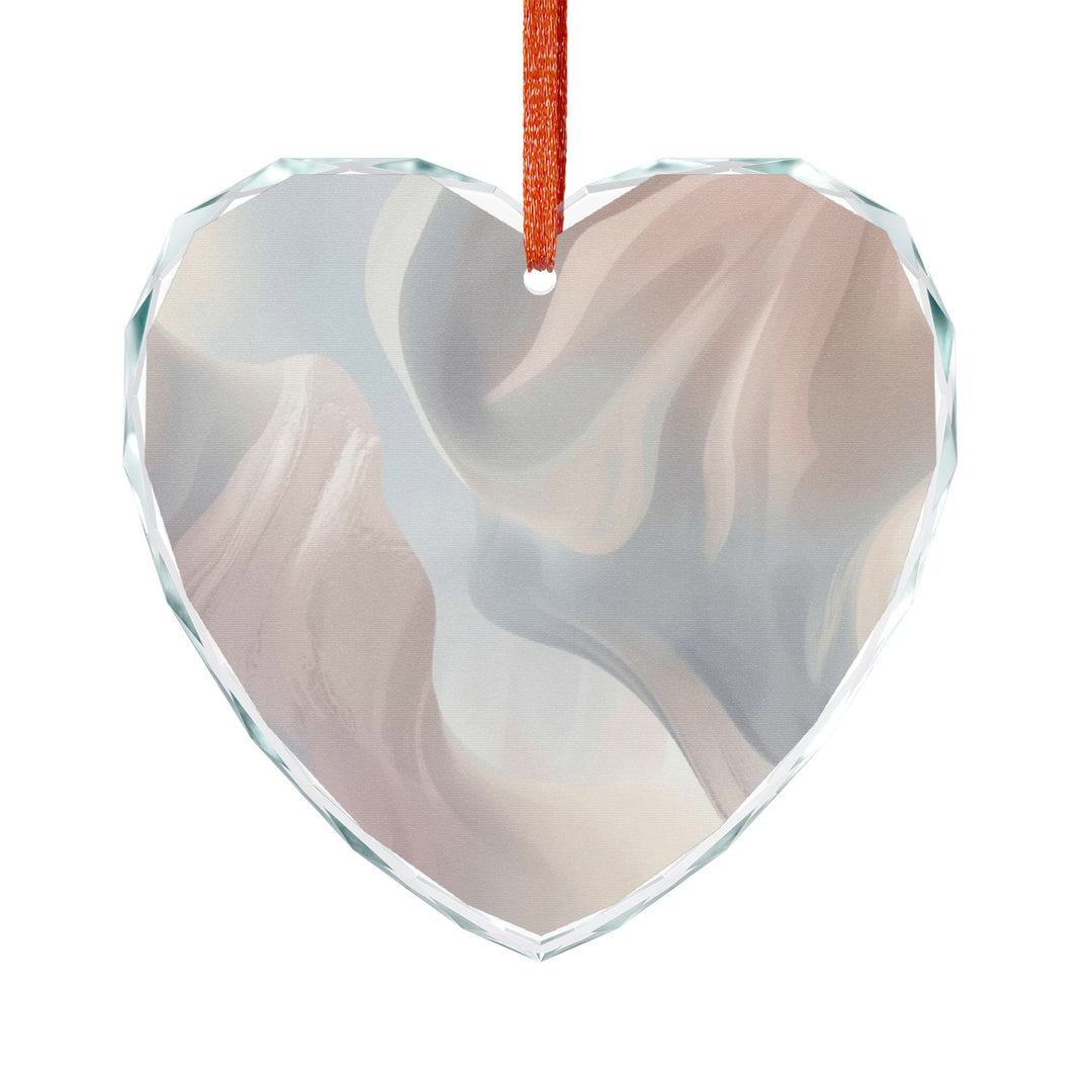 Crystal Glass Ornament – Modern Pastel Abstract, Elegant Gift & Decor