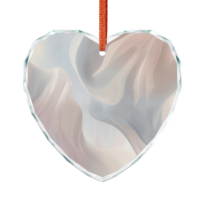 Crystal Glass Ornament – Modern Pastel Abstract, Elegant Gift & Decor
