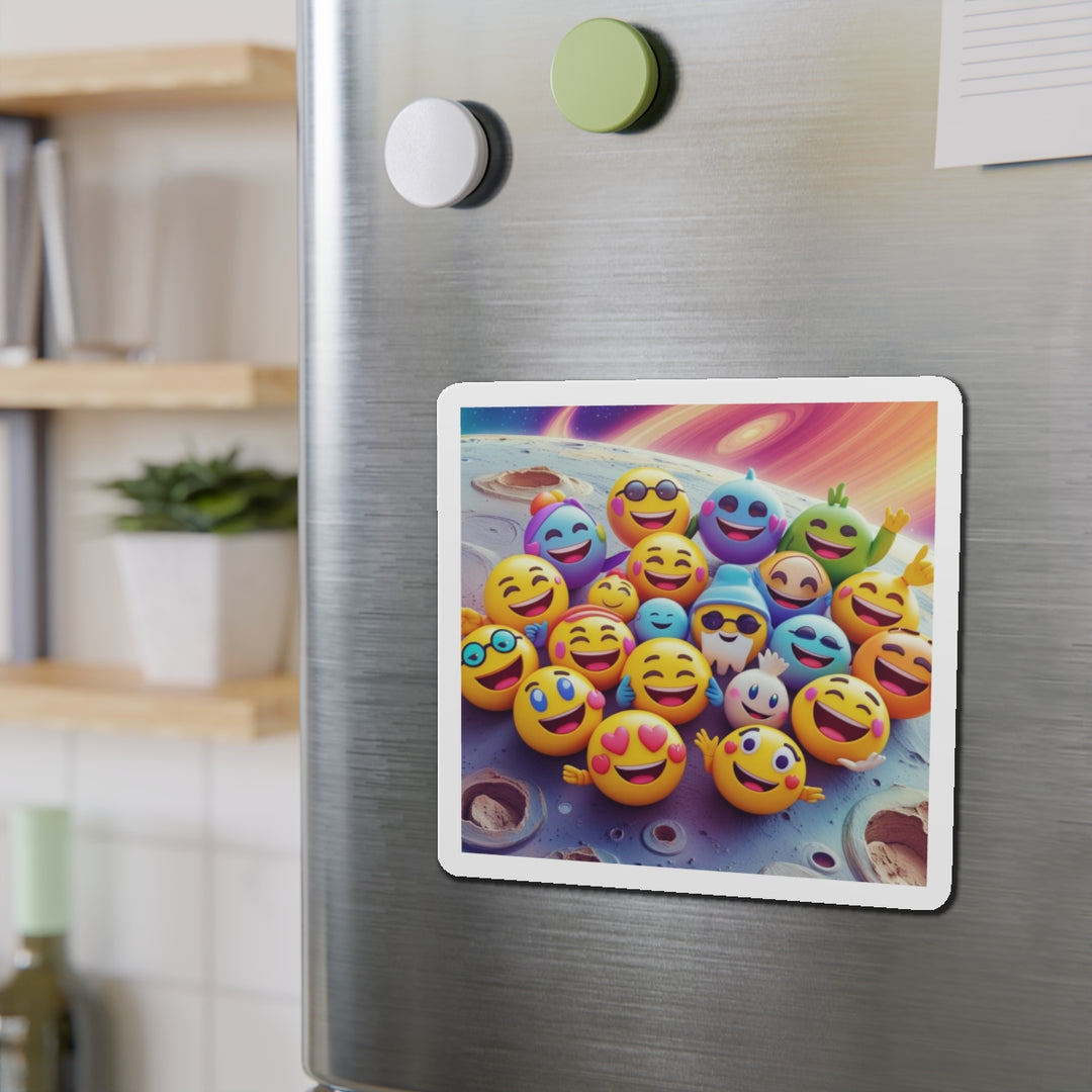 Custom Die-Cut Emoji Planet Magnets – Fun, Trendy, & Personalized Decor
