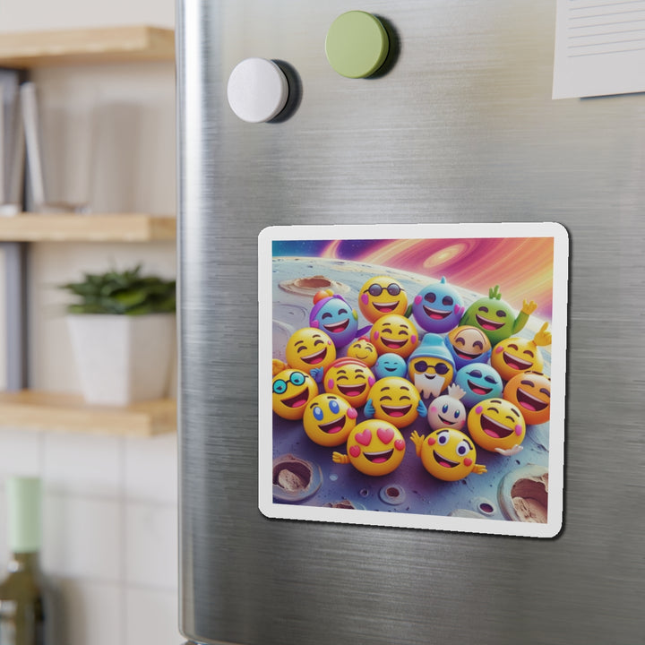 Custom Die-Cut Emoji Planet Magnets – Fun, Trendy, & Personalized Decor