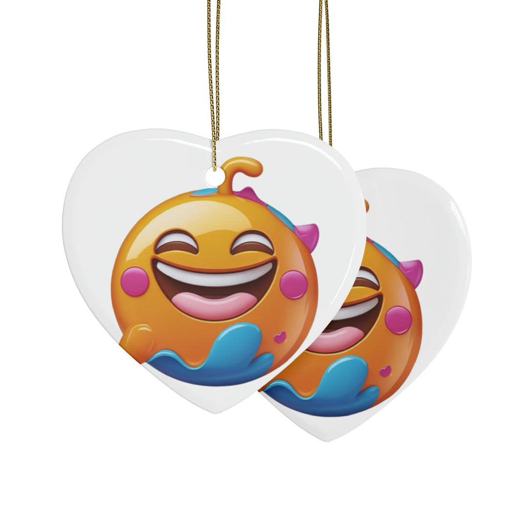 Personalized Ceramic Ornaments – Fun Emoji Design, Custom Sets, Gift-Ready!