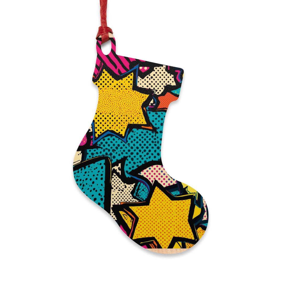 Handcrafted Comic Pop Art Wooden Ornaments – Fun, Whimsical & Magnetic Décor