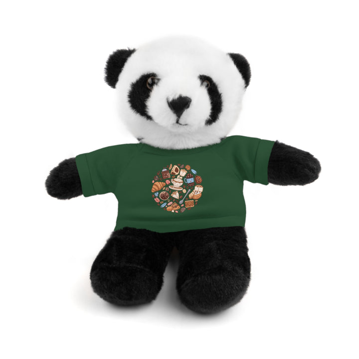 Custom Stuffed Animal w/ Coffee & Dessert Tee – Cute Plush Gift 8”
