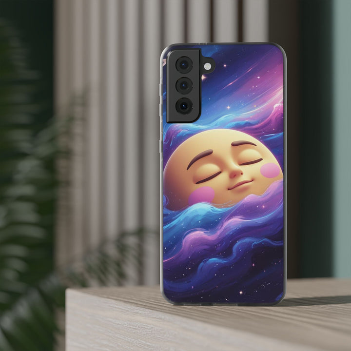 Flexi Case – Dreamy Galaxy Moon | Slim, Stylish & Durable Phone Cover