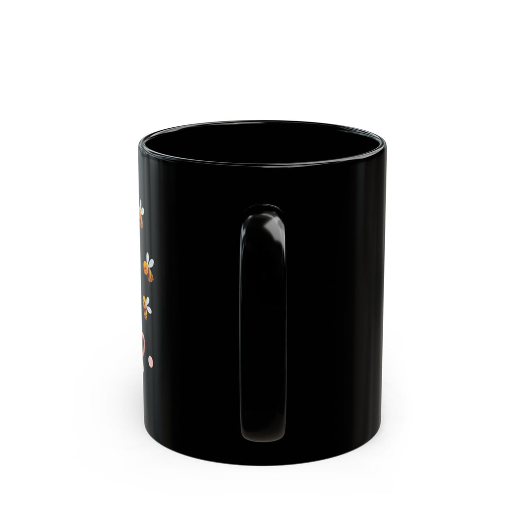 Black Ceramic Mug 11oz/15oz – Cute Bee & Honey Teacup Pastel Gift Cup