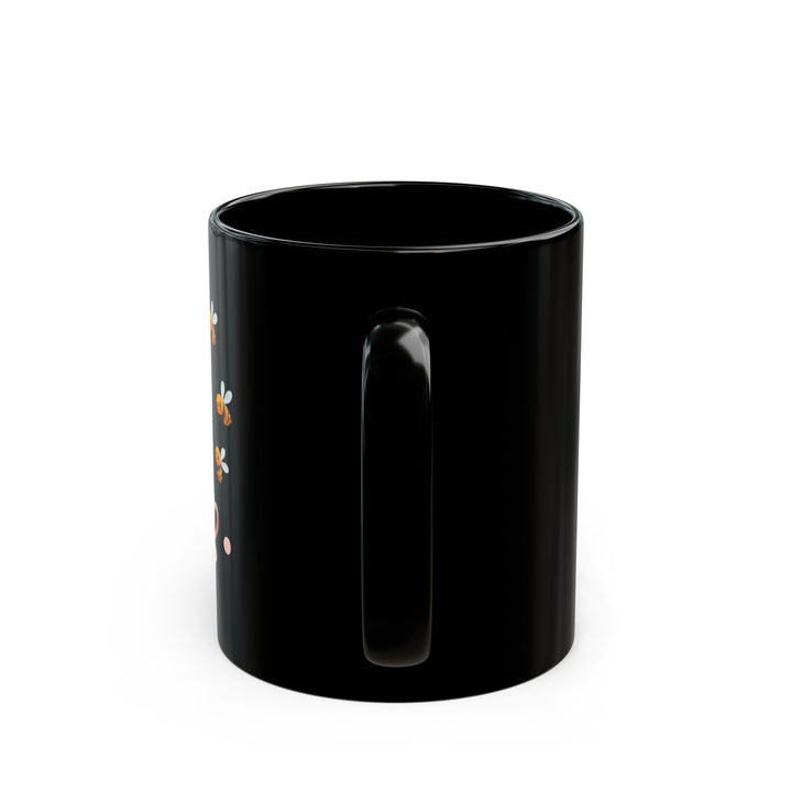 Black Ceramic Mug 11oz/15oz – Cute Bee & Honey Teacup Pastel Gift Cup