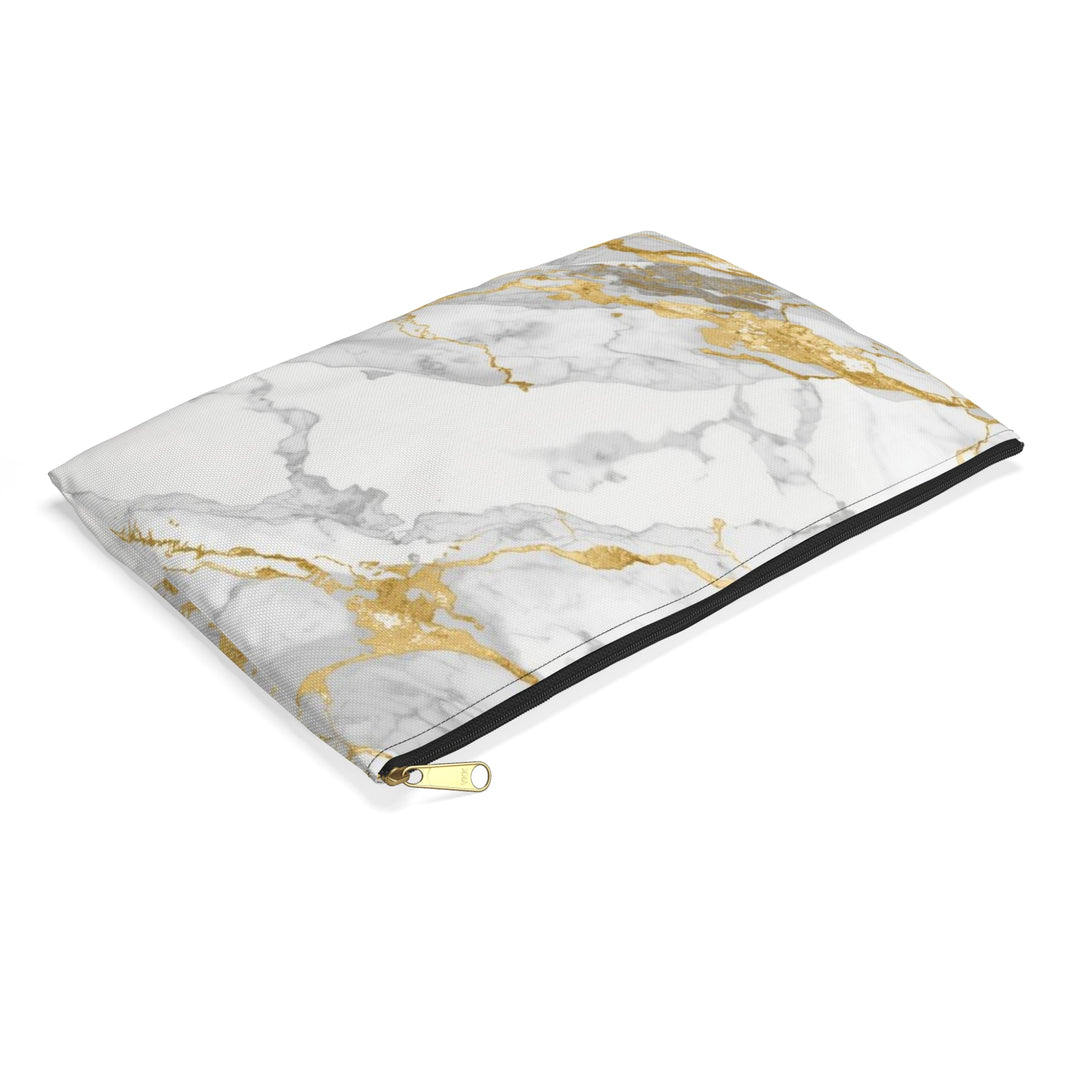 Chic Marble Gold Accessory Pouch – Trendy, Versatile Organizer Clutch