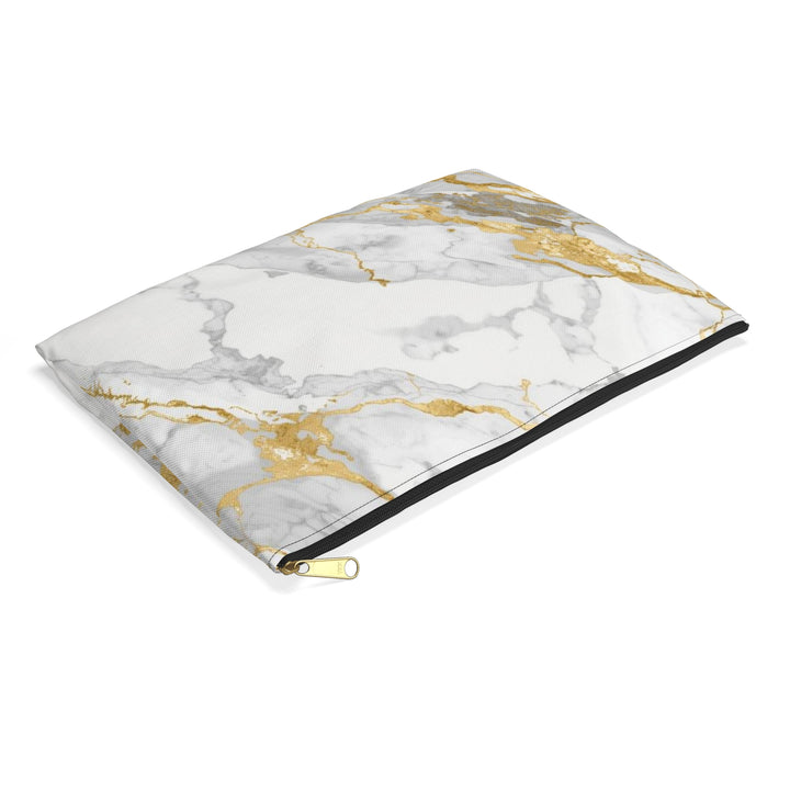 Chic Marble Gold Accessory Pouch – Trendy, Versatile Organizer Clutch