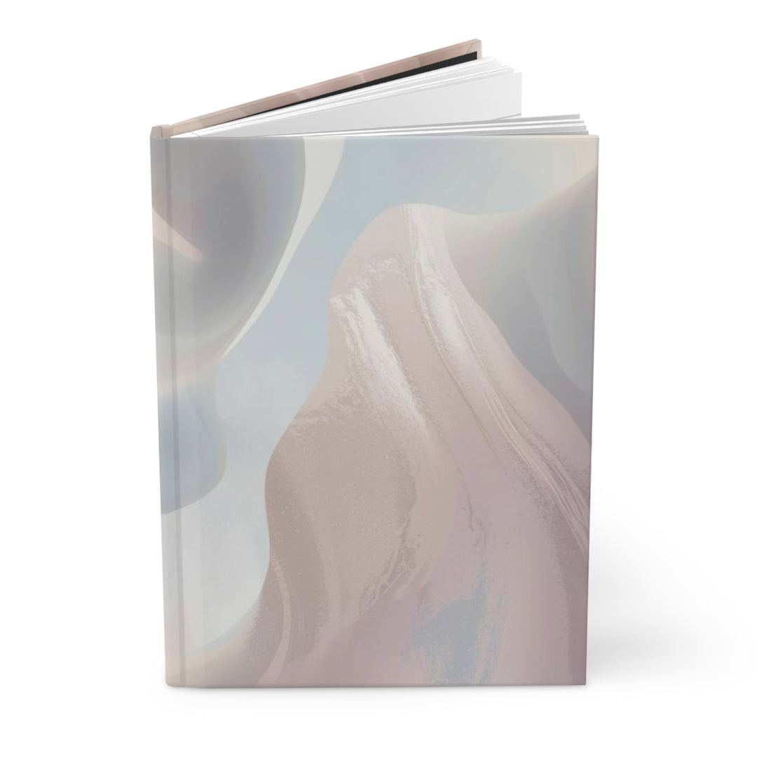 Matte Hardcover Journal – Abstract Pastel Dream, Customizable & Elegant