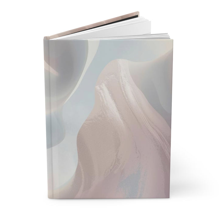 Matte Hardcover Journal – Abstract Pastel Dream, Customizable & Elegant