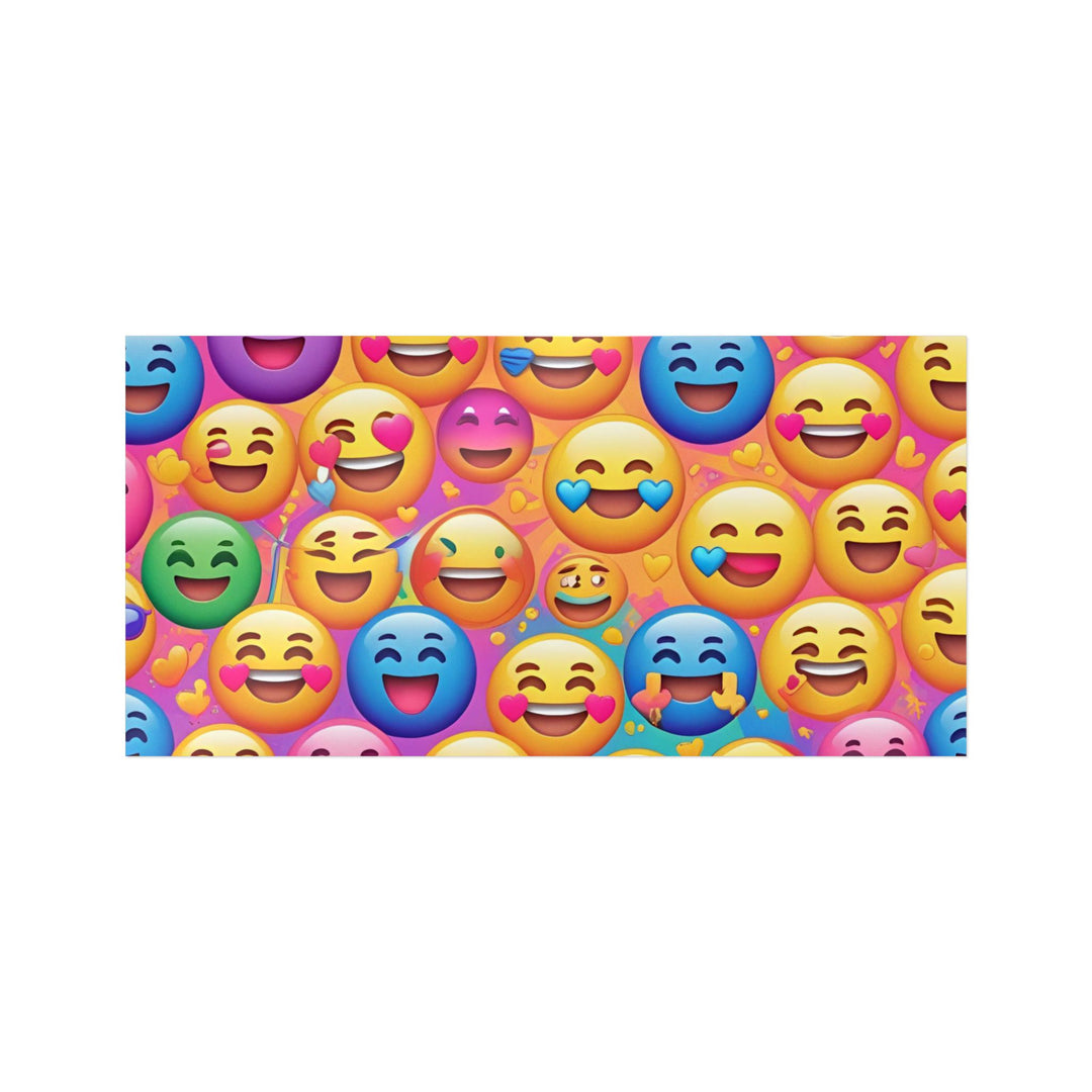 Joyful Emoji Die-Cut DTF Sticker – Vibrant, Custom, Weatherproof!