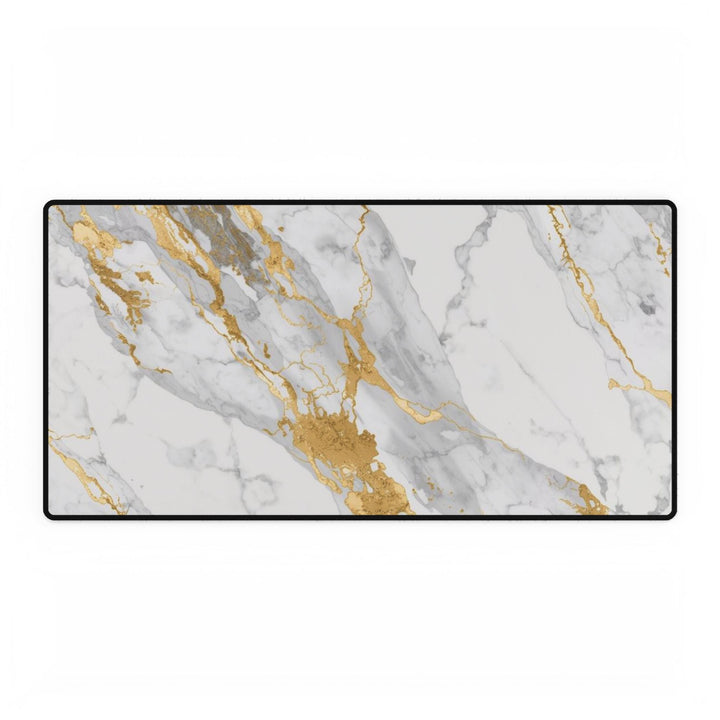Luxury Marble Gold Desk Mat – Modern Anti-Slip, Waterproof Workspace Pad
