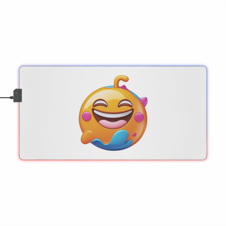 LED RGB Gaming Mouse Pad – Emoji Edition | XXL, 14 Modes, Joyful Design