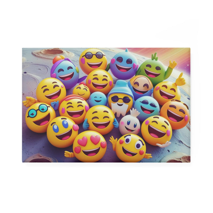 Rectangle Button Magnet – Space Emoji Fun | Strong, Stylish, 1/10 Pack