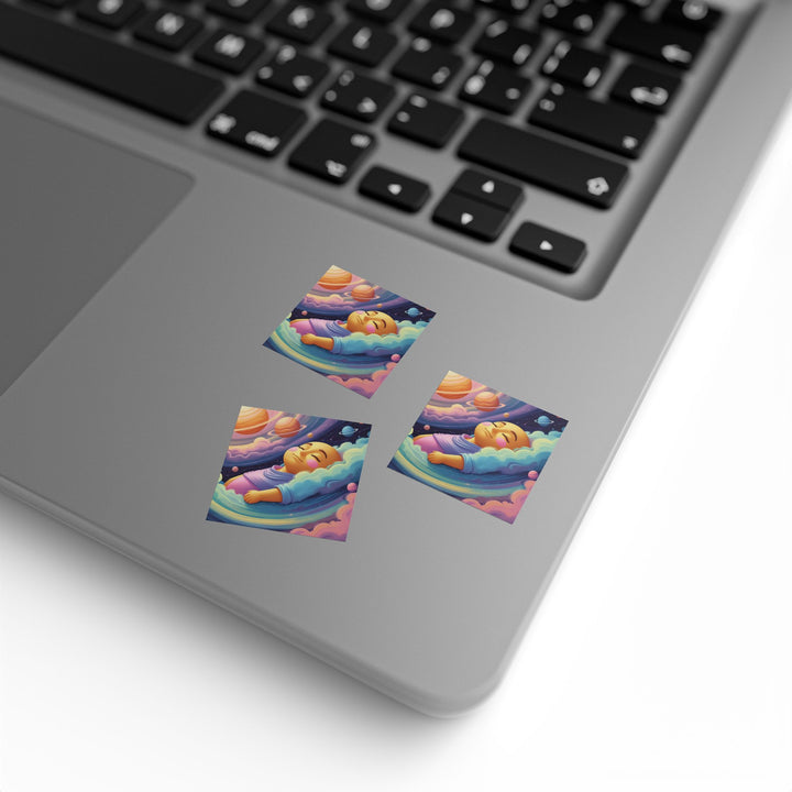 Cosmic Baby Square Sticker Label Rolls – Custom Durable Nursery Labels