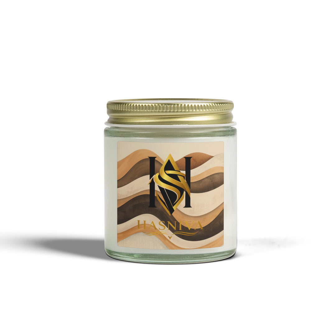 Cozy Waves Coconut Apricot Scented Candle | Hand-Poured, Modern 4oz/9oz
