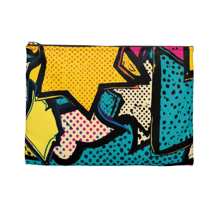 Pop Art Chic Accessory Pouch – Retro Comic Book Makeup & Tech Bag